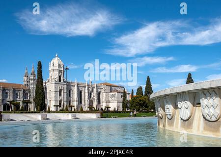 Das Jeronimos-Kloster oder Hieronymites-Kloster, Lissabon, Portugal Stockfoto