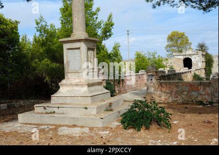 Pianosa, eine Insel im toskanischen Archipel, die bis 2011 ein Gefängnis beherbergt, empfängt heute ein Naturschutzgebiet maximal 250 Besucher pro Tag. Pianosa; T Stockfoto