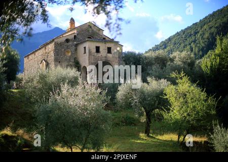 Notre Dame du Mont, Breil sur Roya, Vallee de la Roya, Parc national du Mercantour, Alpes Maritimes, 06, Cote d'Azur, Frankreich Stockfoto