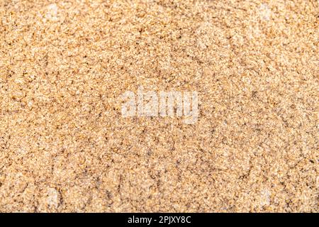 Malz zur Bierbrauerei in einer Brauerei. Hintergrund mit Textur Stockfoto