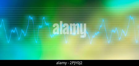 Abstrakter Hintergrund mit Schallwellen Stockfoto