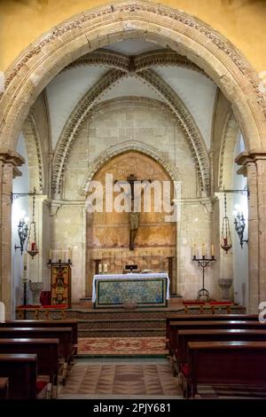 Kapelle im Kloster La Rabida, Provinz Huelva, Palos de la Frontera, Region Andalusien, Spanien. Das Kloster Santa María de La Rábida, com Stockfoto