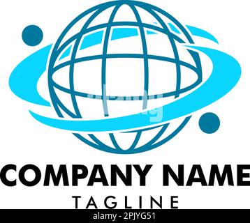 Design-Elemente des Vektor-Logos der Weltgemeinschaft Stock Vektor