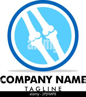 Inspiration Für Orthopädische Logo-Designvorlagen Stock Vektor