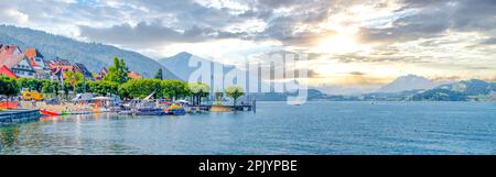 Altstadt von Zug, Schweiz Stockfoto