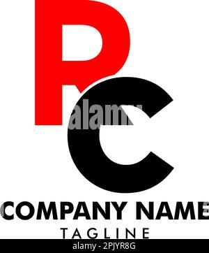 Ursprüngliches Design der Letter RC-Logo-Vorlage Stock Vektor