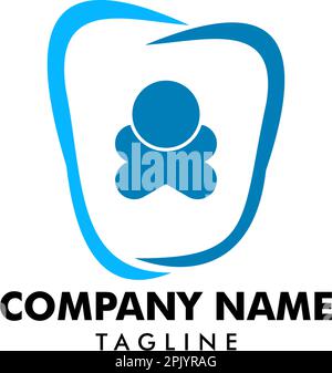 Logo-Vorlage Für Zahnärztliche Produkte Für Kinder Stock Vektor