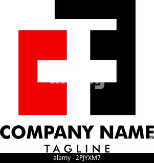 Anfangsbuchstabe CF Logo Design Vector Stock Vektor