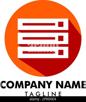 Hosting Logo Template Design Vector, Hosting icon, flaches Design Stock Vektor