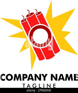 Dynamit-Logo Stock Vektor