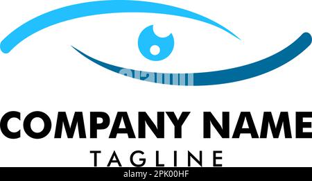 Vektorvorlage für Eye-Logo-Design Stock Vektor