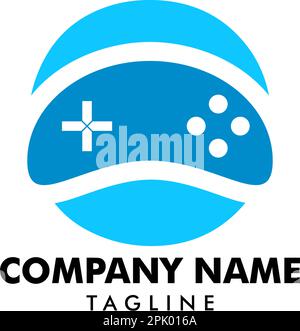 Design Der Game Geek Logo-Vorlage Stock Vektor