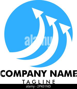 Kreispfeil Logo Vorlage Vektor-Design Stock Vektor