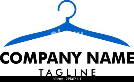 Logovorlage Für Kleiderbügel-Symbole Mit Vektordarstellung Stock Vektor
