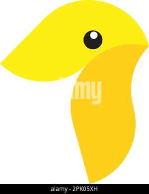 kanarienvektor-Logo-Icon-Design Stock Vektor