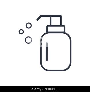 Einfaches Spendersymbol für Beschriftung und Verpackung Stock Vektor