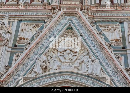 Dom-Dom-Relief-Detail in Florenz Italien Stockfoto