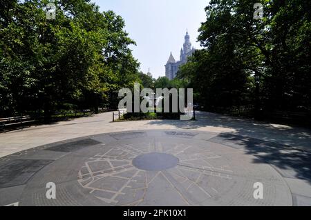 Der Croton Water Fountain im City Hall Park in Manhattan, New York City, USA. Stockfoto