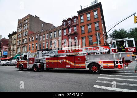 F.D.N.Y Feuerwehrleute in Manhattan, New York City, NY, USA. Stockfoto