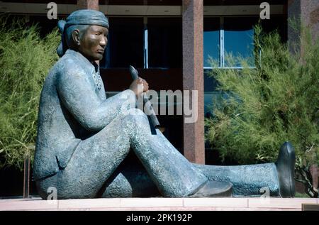Code Talker Memorial, Phoenix Plaza, Phoenix, Arizona (1989, von Douglas Hyde) Stockfoto