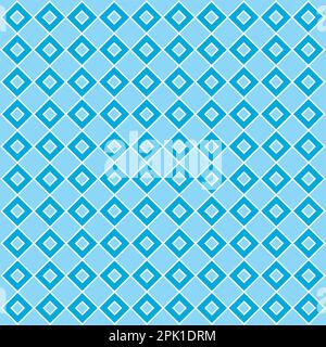 Abstrakter blauer Diamanthintergrund mit weißen Linien. Stationär Stock Vektor