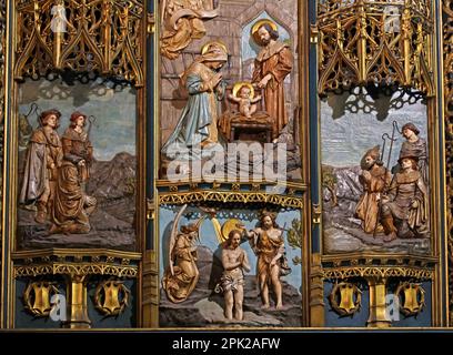 Scotts Lady Chapel, Altar, anglikanische Kathedrale Liverpool, St. James' Mount, Liverpool, Merseyside, England, Großbritannien, L1 7AZ Stockfoto