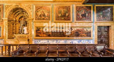 Recife, Brasilien, Kloster und Kirche Santo António, Wandgemälde, Pernambuco, Brasilien Stockfoto