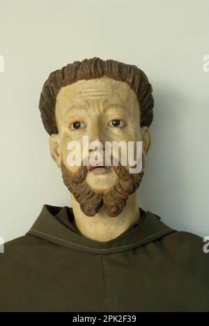 Recife, Brasilien: Kloster und Kirche Santo António, Goldene Kapelle, Statue, Staat Pernambuco, Brasilien Stockfoto