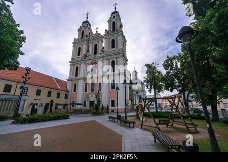 Vilnius, Litauen - Kirche St. Catherine-Gebäude Stockfoto