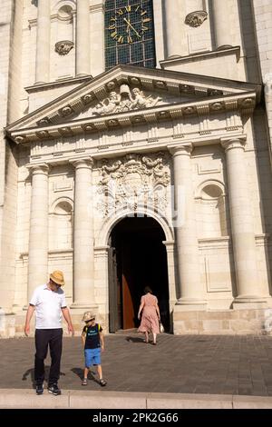 Frankreich, Maine-et-Loire, Saumur auf 2022-07-17. Tourismus und Alltag im Sommer in Anjou. Fotografie von Martin Bertrand. Frankreich, Maine-et-Loir Stockfoto