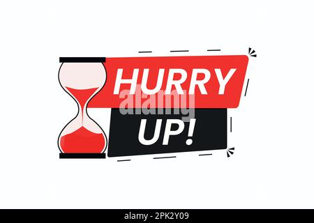 Beeilen Sie sich mit dem Sanduhr-Vektorsymbol Stock Vektor
