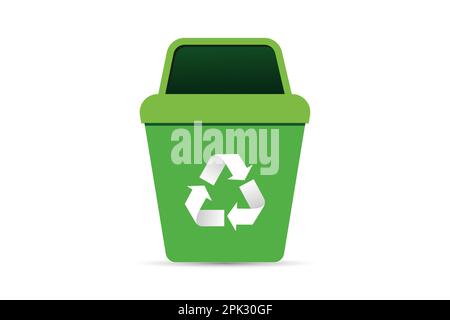 Recycle garbage bin vector element Stock Vektor
