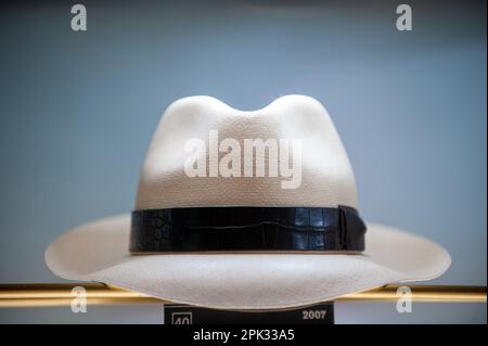 Im Borsalino Museum in Alessandria Stockfoto