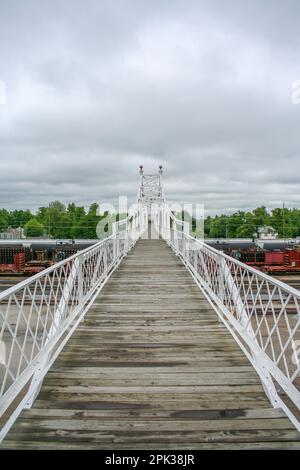 Jefferson Avenue Footbridge auf der Commercial Street in Springfield, Missouri Stockfoto