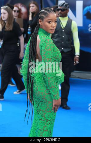 Keke Palmer besucht die britische Premiere von „NOPE“ am Odeon Luxe Leicester Square in London. Stockfoto