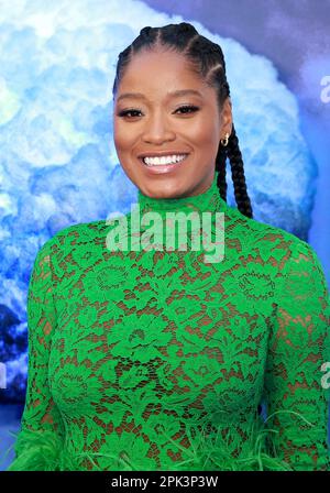 Keke Palmer besucht die britische Premiere von „NOPE“ am Odeon Luxe Leicester Square in London. (Foto: Fred Duval / SOPA Images/Sipa USA) Stockfoto