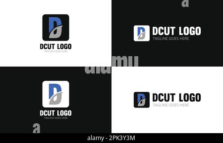 Dcut-D-Letter-Logo Stock Vektor
