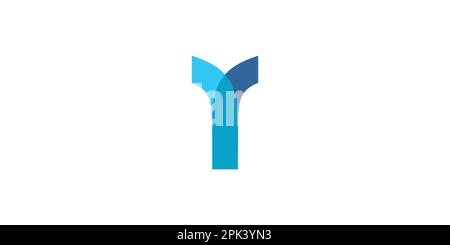 Modernes und einfaches Y-Logo-Design Stock Vektor