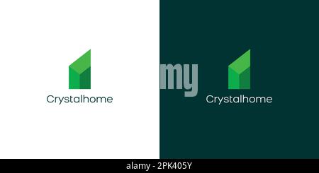 Modernes und einzigartiges Immobilien-Logo-Design Stock Vektor