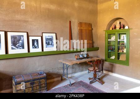 Der Archäologe und Ägyptologe Howard Carter's House, Luxor, Ägypten, Nordostafrika Stockfoto