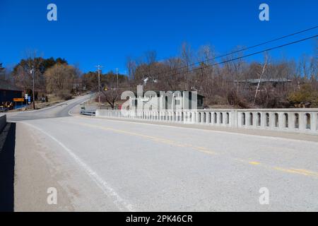 Wadhams Free Library in Essex New York Stockfoto