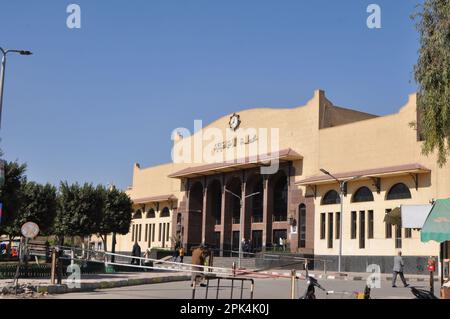 Bahnhof in Ismailia, Ägypten Stockfoto