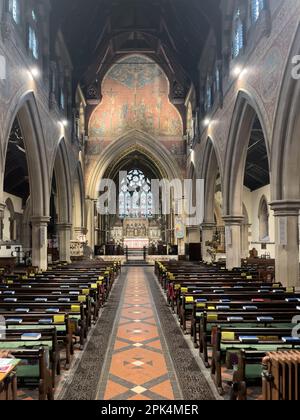 Bournemouth, Großbritannien - März 11. 2023: In der St. Peter's Church. Stockfoto