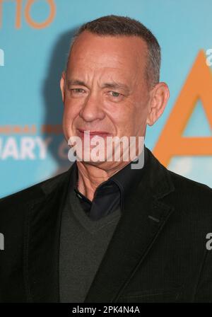 Tom Hanks nimmt an einem Fotoanruf „Ein Mann namens Otto“ im Corinthia Hotel in London Teil. Stockfoto