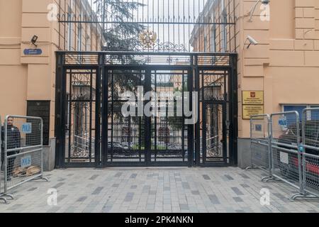 Istanbul, Türkei - 11. Dezember 2022: Russisches Konsulat in Istanbul. Stockfoto