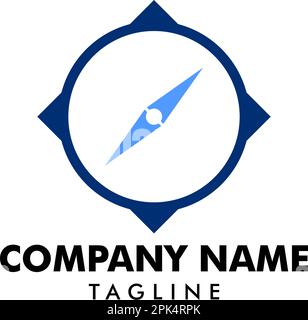 Kompass Logo Vorlage Vektor Symbol Illustration Design Stock Vektor