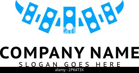 Dentalspange-Logo-Design-Konzept Stock Vektor