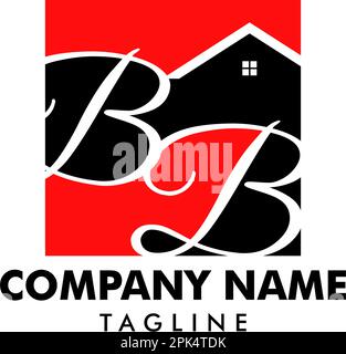 Anfangsbuchstabe BB Real Estate Logo Design Template Stock Vektor