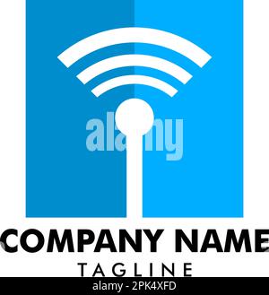 Vektor des Symbols für die Verbindung des WiFi-Logos Stock Vektor