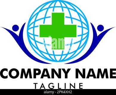 World People Medical Logo Template Design Vector Stock Vektor